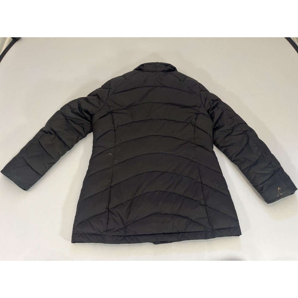 Lands’ End Women’s Black Hooded Down Parka Jacket Size S Small Flaws - Picture 14 of 16